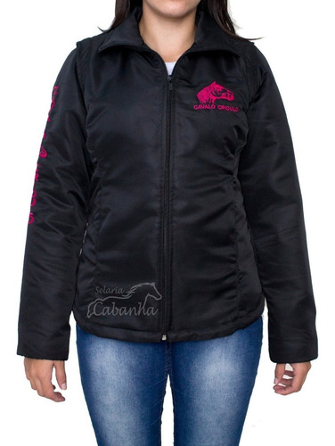 Jaqueta Colete Blusa Feminina Cavalo Crioulo Selaria Cabanha
