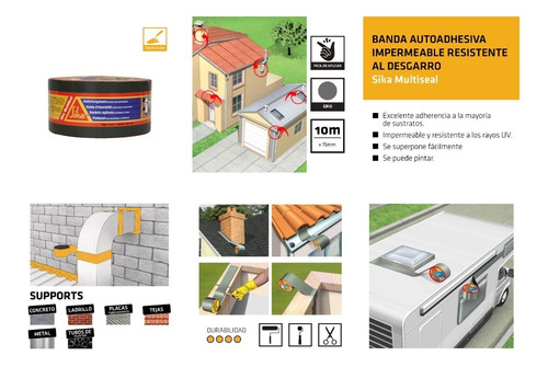 Membrana Autoadhesiva Sika Aluminio 30 Cm Ancho Por Metro