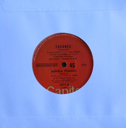 Tavares Novela Policial  Simple Vinilo Soul Arg Ex