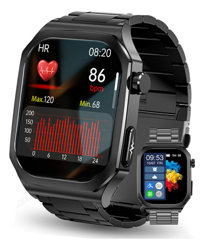 Reloj Inteligente Hombres Smart Watch Ecg Azúcar En Sangre