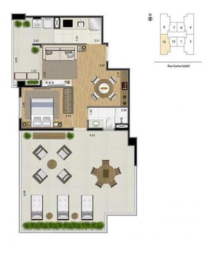 Imagem 15 de 15 de Apartamento Garden Para Venda Em São Paulo, Vila Buarque, 1 Dormitório, 1 Banheiro, 1 Vaga - Cap0560_1-1180438