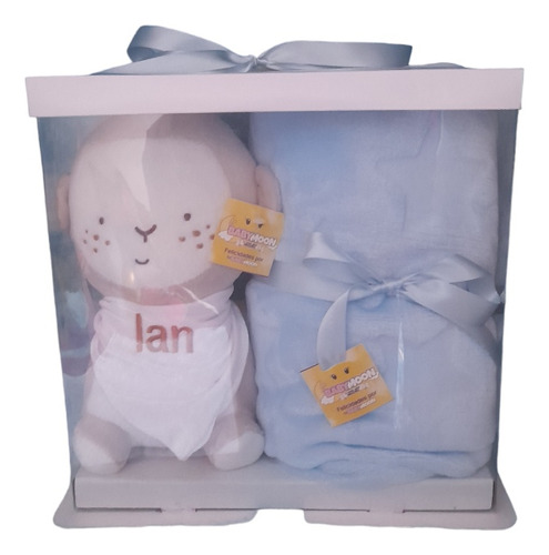 Cobija Para Bebe Con Peluche Personalizado Baby Moon