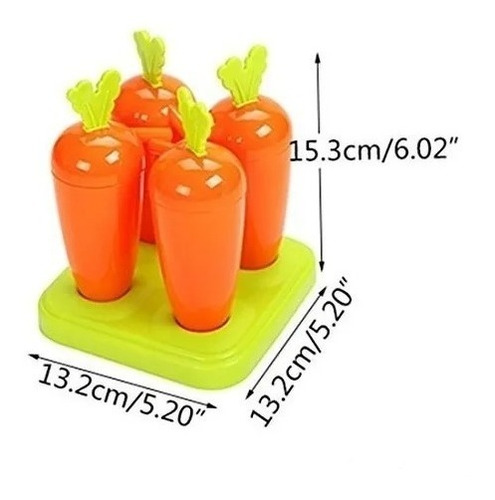 Imagen 3 de 4 de Molde Para Paleta De Helado Infantil (x4)
