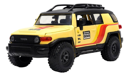  Jada Toyota Camioneta Fj Cruiser Amarilla Escala 1/24 