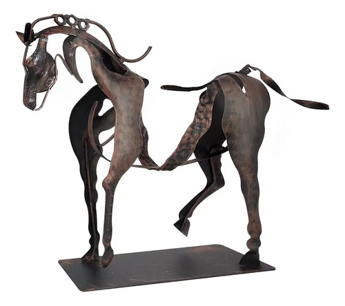 Suyechjo Arte Metal Horse Statue Decor,artesanías Modernas H