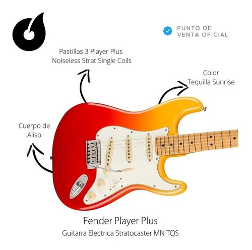 Imagen 3 de 10 de Guitarra Eléctrica Fender Player Plus Stratocaster Mn Tqs