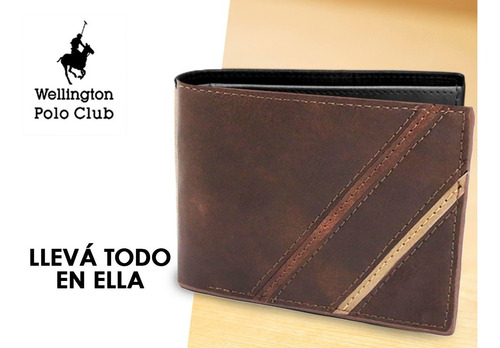 Imagen 8 de 10 de Billetera Wellington Polo Club Orginial Hombre Tarjetero H B