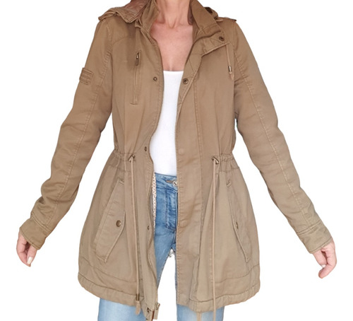 Campera Forever 21 Parka Importada C/abrigo Interior Premiun