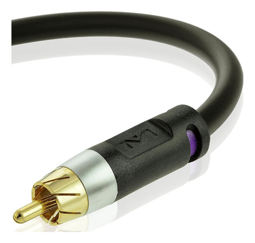 Cable De Subwoofer Serie Ultra De 25 Pies Doble Blindaj...