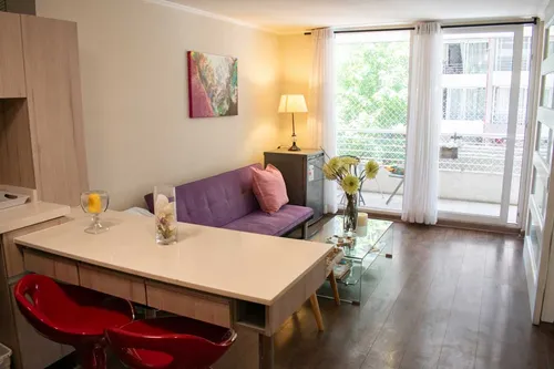 Arriendo Depto Amoblado 1 Habitación - Santiago (4238)