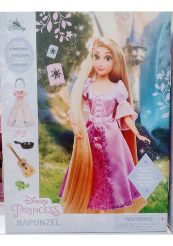 Muñeca Princesa Rapunzel Accesorios Original Disney Store 