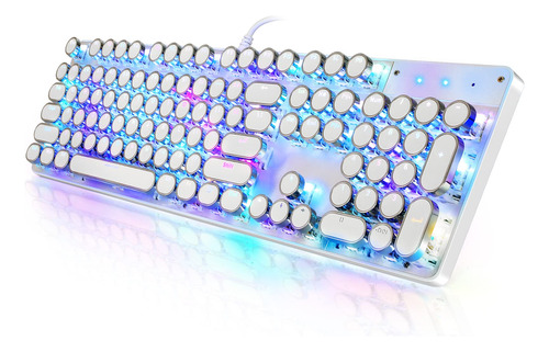Teclado Mecánico Para Juegos Yscp Typewriter Style Rgb 104 K