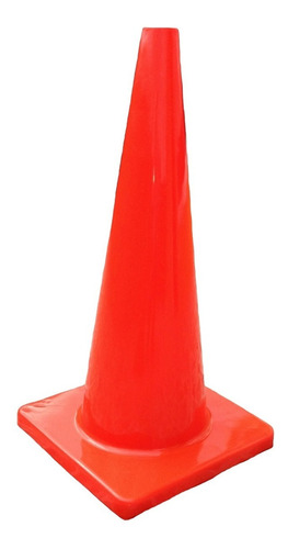 Cono Vial Flexible Pvc 91 Cms Base Naranja Tráfico Vehicular