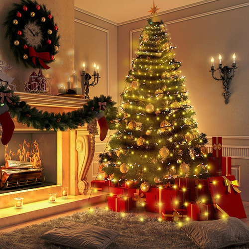 / Decoración De Luz De Guirnalda De Árbol De Navidad 400led