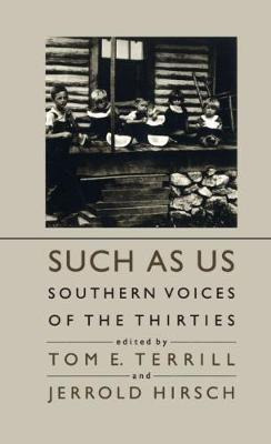 Libro Such As Us : Southern Voices Of The Thirties - Jerr...