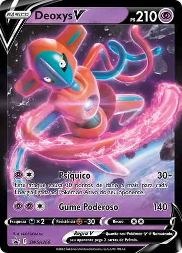 2 Decks Pokémon Baralho Batalha V Deoxys V e Zeraora V Copag