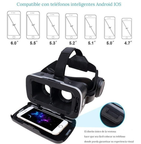 Gafas De Realidad Virtual Hd 3d Vr 4.7-6.5 
