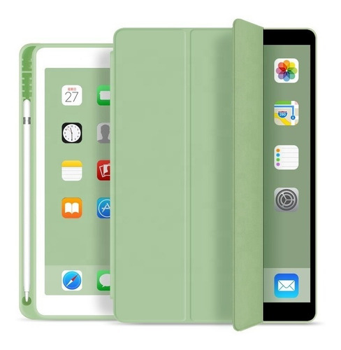 Funda Smartcover Para iPad 10.2 7 Y 8 Gen. + Espacio Lápiz