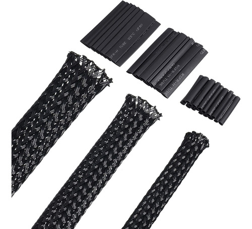 Set De 3 Fundas De Cable Negras De 50 Pies