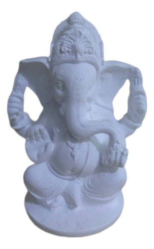 Ganesha De Yeso 12 Cm Sin Pintar