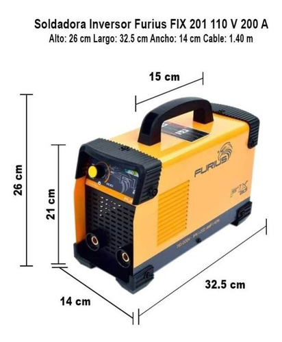 Soldadora Inversora 110/220 V + 2 Escuadras Magneticas 3 In
