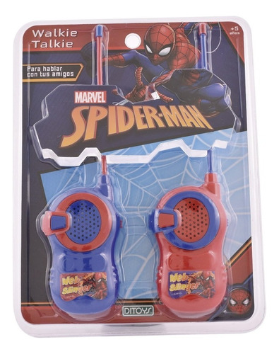 Spiderman Walkie Talkies Infantil Juguete Ditoys 