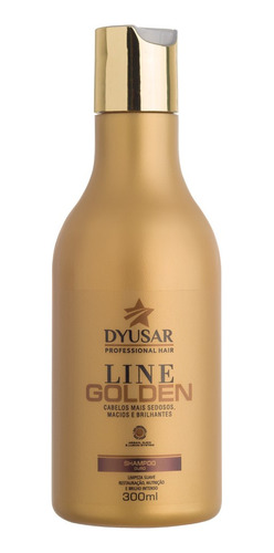 Shampoo Ouro Line Golden Dyusar Profissional Hair 300 Ml