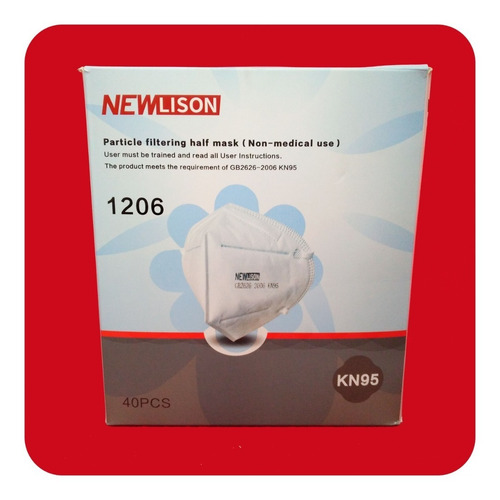 Imagen 2 de 4 de Cubrebocas Kn95 New Lison Mascarilla Tapabocas Certificado