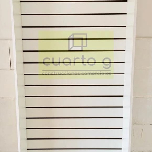 Estante Exhibidor Panel Ranurado 50x180 Melamina