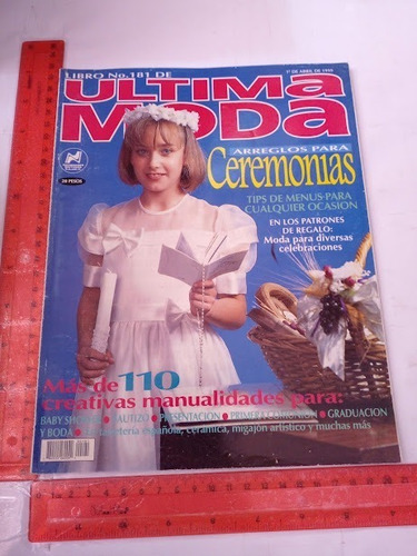 Revista Ultima Moda No 181     Abril 1999