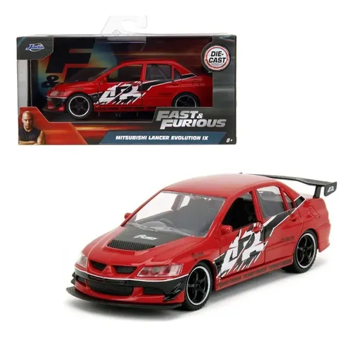MITSUBISHI T-BOX ミニカー Tt Fast & Furious Mitsubishi Lancer Evolution Ix Modelo