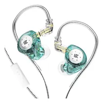 Comprar Auriculares Monitoreo In Ear Kz Edx Pro Cian Con Microfono