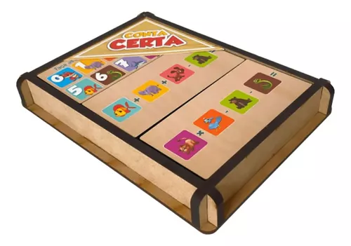 Caixa Tabuada Brinquedo Jogo Educativo Pedagógico Brinqmutti