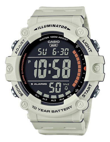 Reloj Hombre Casio Sport Ae-1500wh-8b2 Sumergible Cronómetro