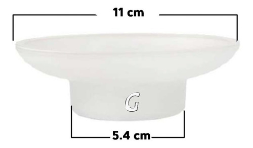Imagen 5 de 10 de Repuesto Plato Jabonera + Vaso Cepillera Transparente/opaco