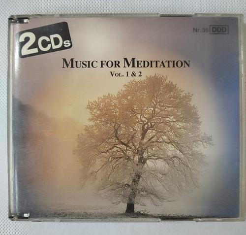 Cd Music Meditation Vol. 1 Y 2 Dos Discos Original 