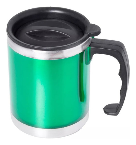 Vaso Termico Jarro Taza Con Manija 450ml Acero Inox Puerto 5