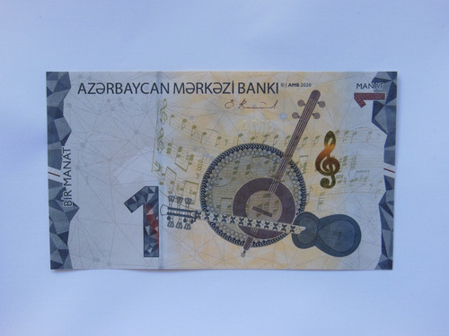 4467 - Azerbaijan 1 Manat Nd 2020 P 38 Unc
