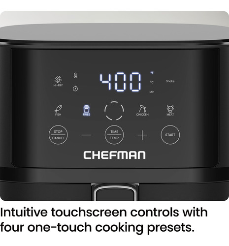 Chefman Freidora De Aire 4 L Compacta Hi-fry Mmg