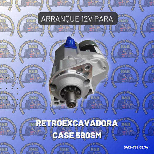 Arranque 12v Para Retroexcavadora Case 580sm