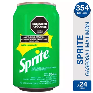 Sprite Lima Limon Lata Gaseosa Original Pack X24 - 01mercado