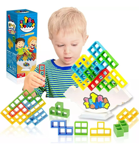 Juego Mesa Bloques Apilables Equilibrio Tetris Infantil X48