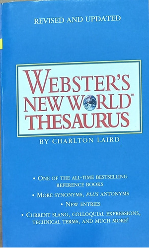 Websters New World Thesaurus - Ingles / Ingles -