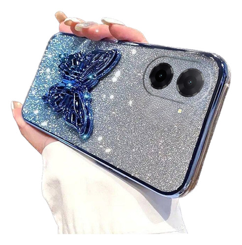 Funda Para Xiaomi Poco C71 Mariposa Rosa Brillante