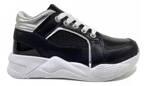 Comprar Zapatilla Botita Colegial Mail Nenas Niñas Moda Blanca Negra