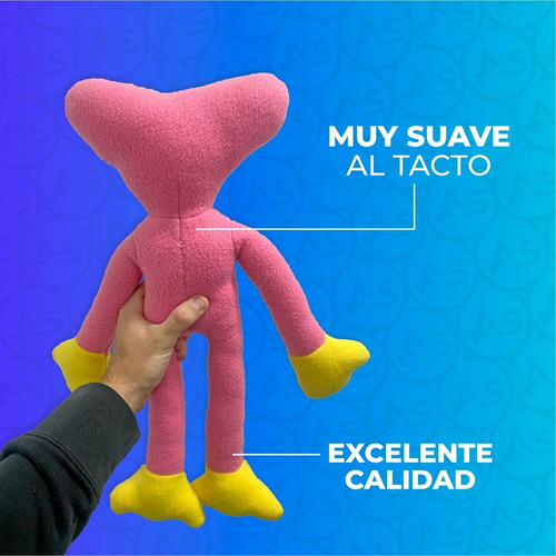 Imagen 4 de 10 de Peluche Huggy Wuggy Kissy Missy Muñeco Mediano 50cm