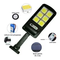 Comprar Lampara Led Con Panel Solar De 120w Con Control Y Sensor