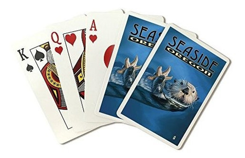 Juego De Cartas - Seaside, Oregon, Sea Otter (playing Card D
