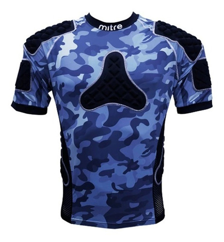 Hombrera De Rugby Mitre Premier Camuflaje Azul