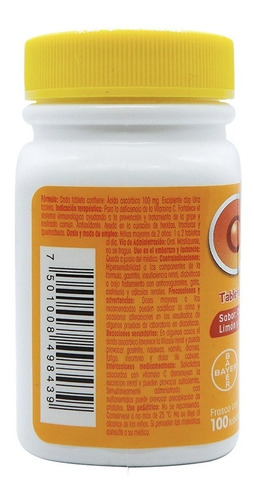 Redoxon Infantil Multisabor 100 Tab Masticables Vitamina C